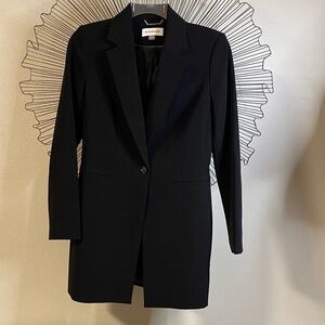 Calvin Klein Long Blazer Long Length Black NWOT Size 8